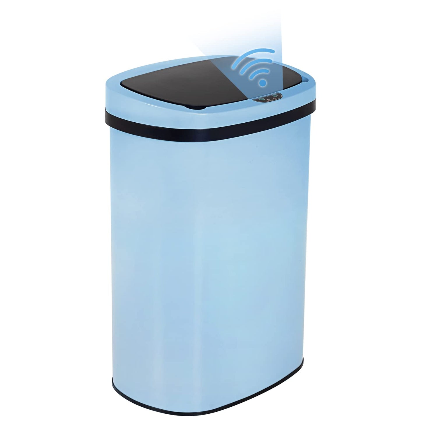 Kitchen Trash Can with Lid, 13 Gallon Automatic Garbage Can for Bathroom Bedroom Home Office 50 Liter Touch Free High-Capacity Brushed Waste Bin