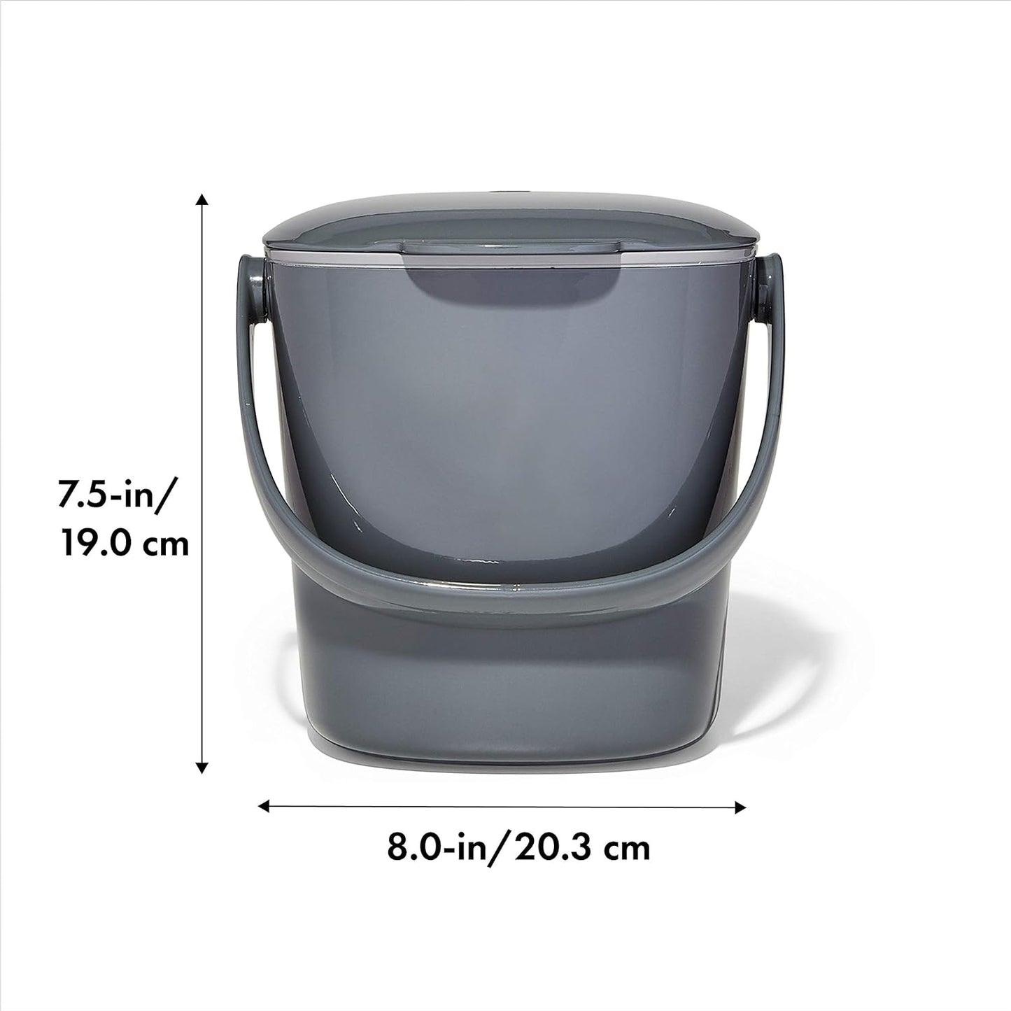 OXO Good Grips Easy-Clean Compost Bin, Charcoal - 0.75 GAL
