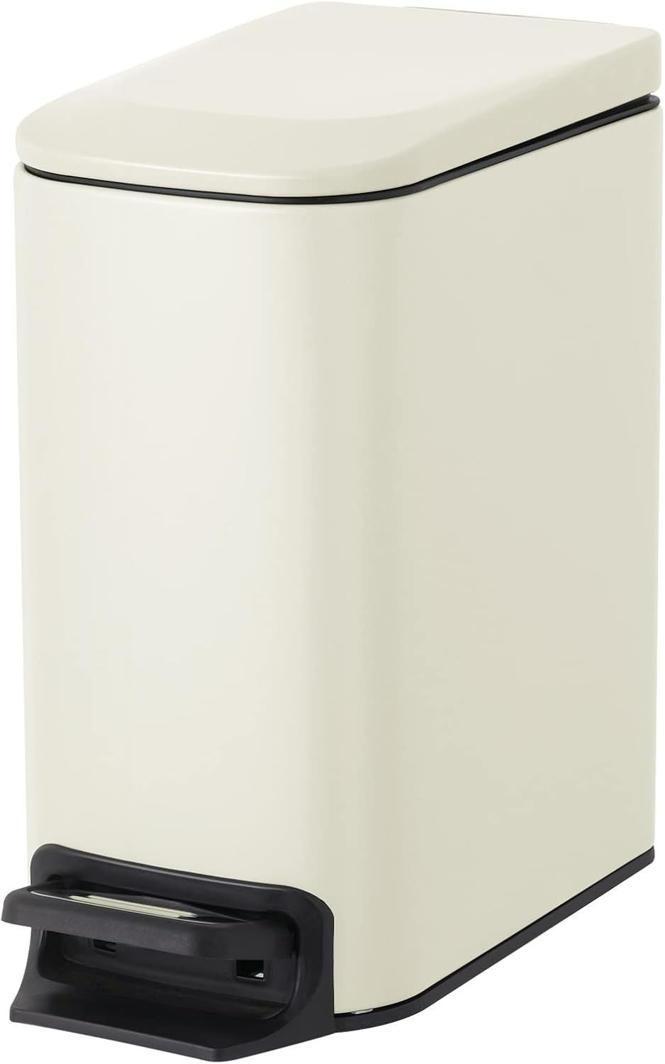 Cesun Small Bathroom Trash Can with Lid Soft Close, Step Pedal, 6 Liter / 1.6 Gallon Stainless Steel Garbage Can with Removable Inner Bucket, Anti-Fingerprint Finish (Brown)
